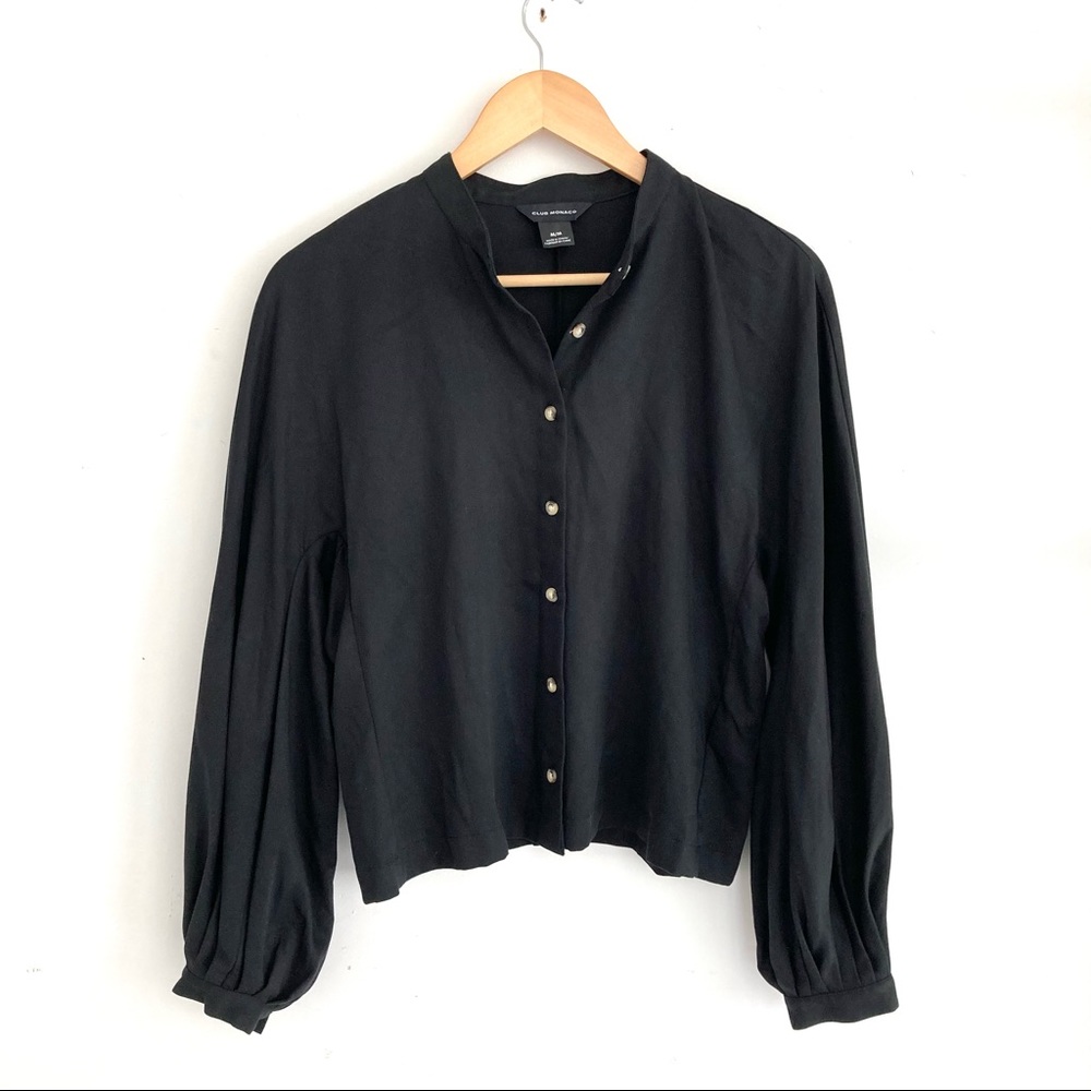 Club Monaco Black Blouse